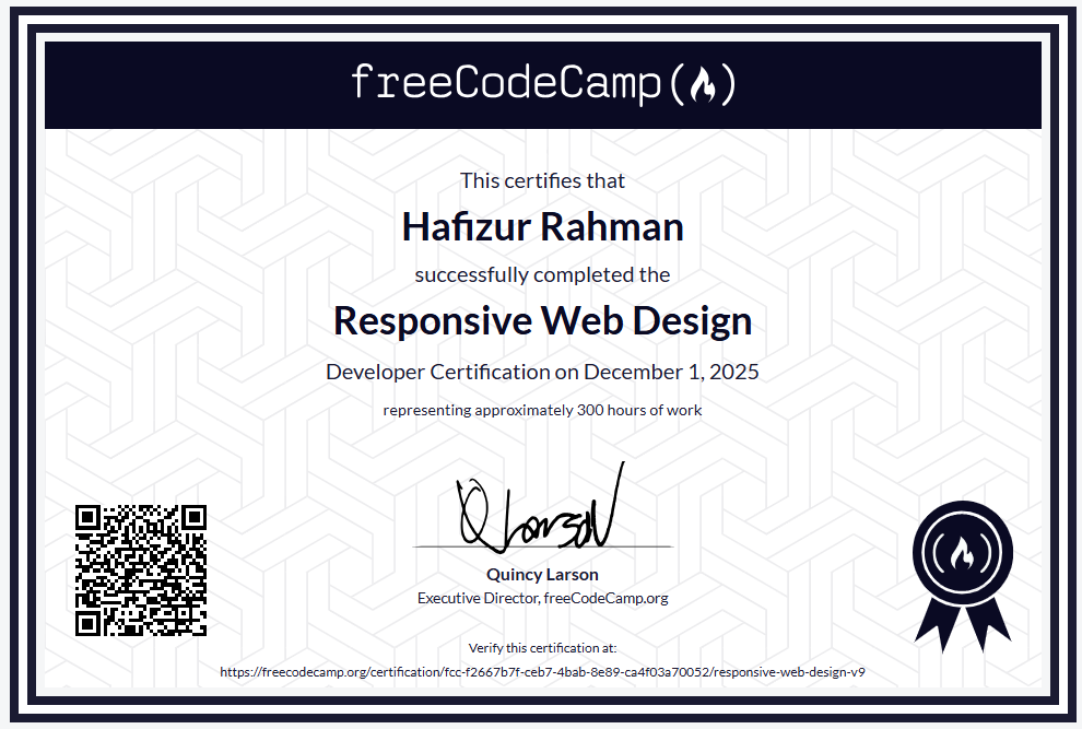 Web Development Certificate